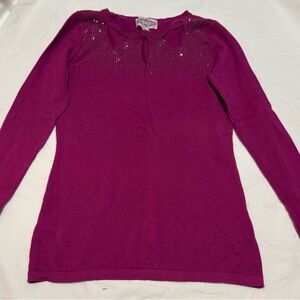 ๐Olivers Fuchsia Long Sleeve Top with Keyhole Design